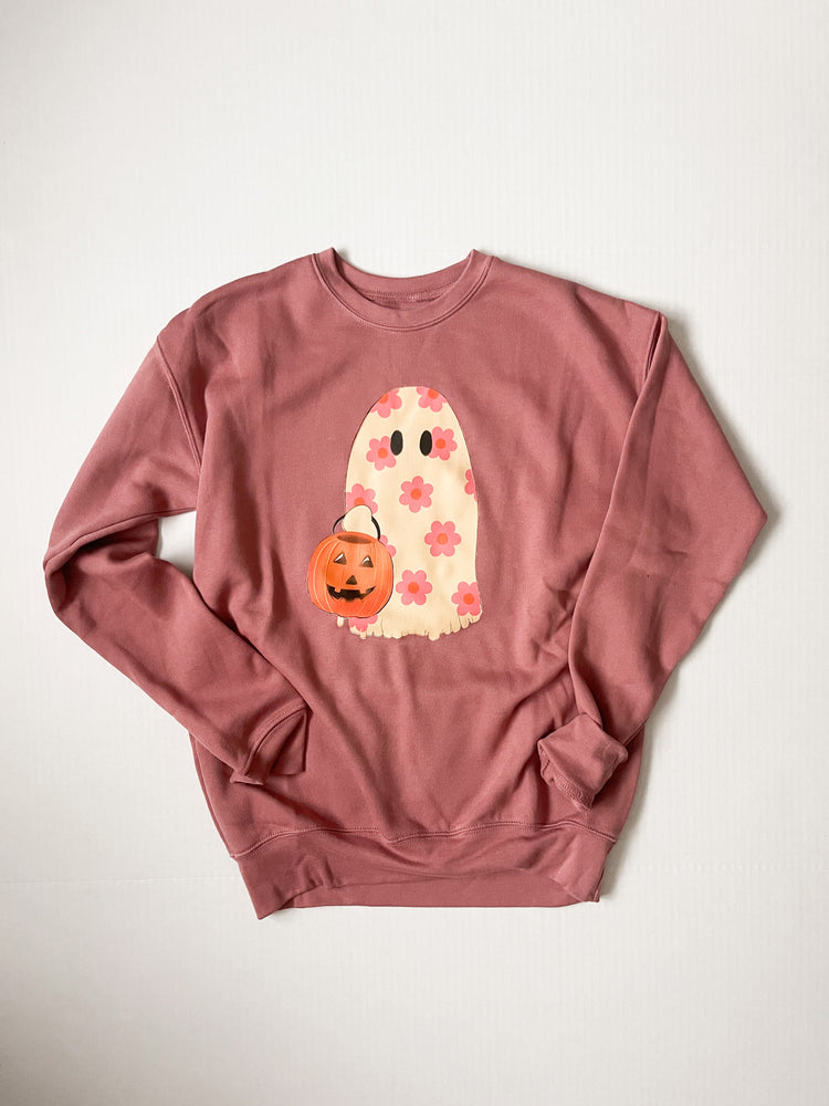 Floral Ghost With Bucket