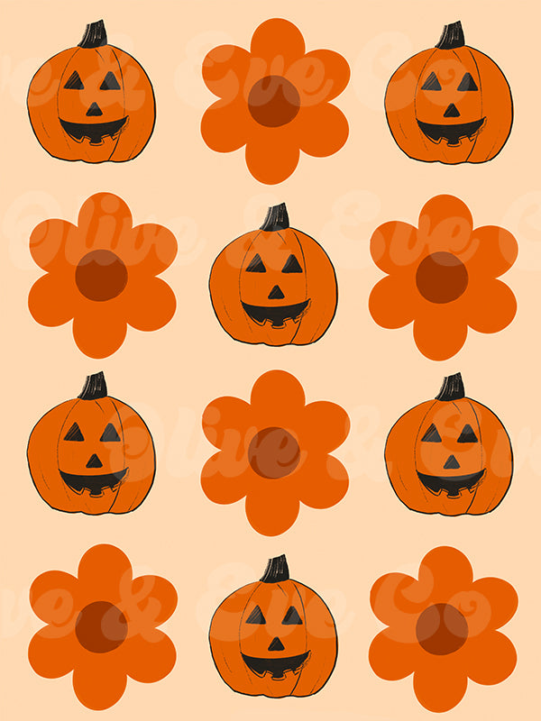 Floral Pumpkin Patch