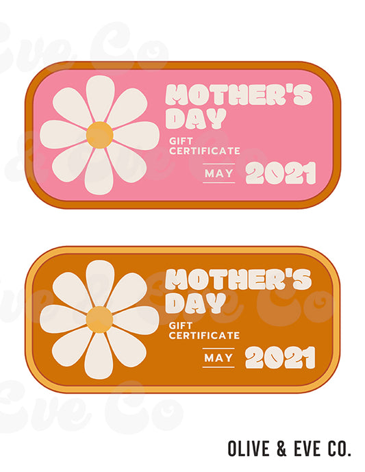 Mother's Day Certificates