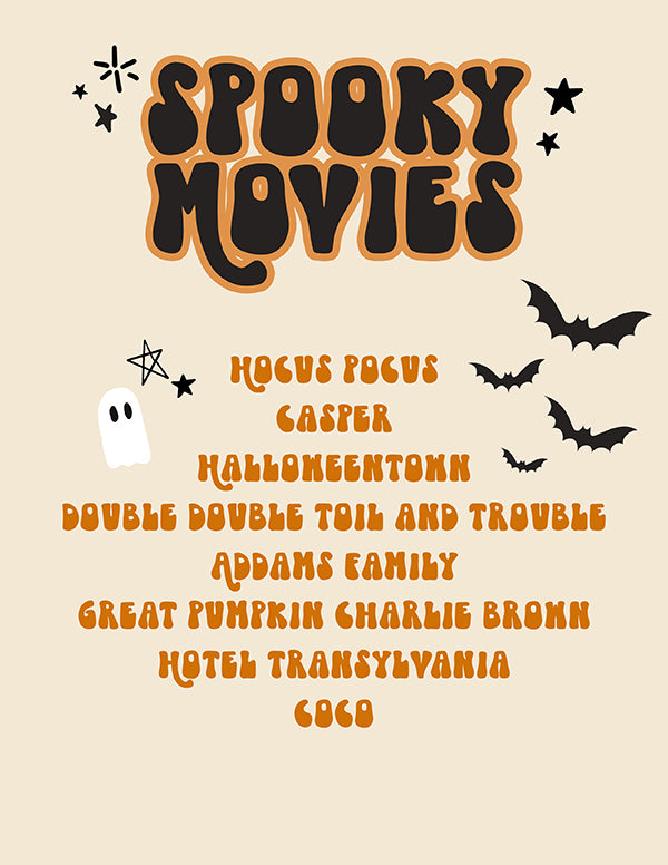 Spooky Movie List