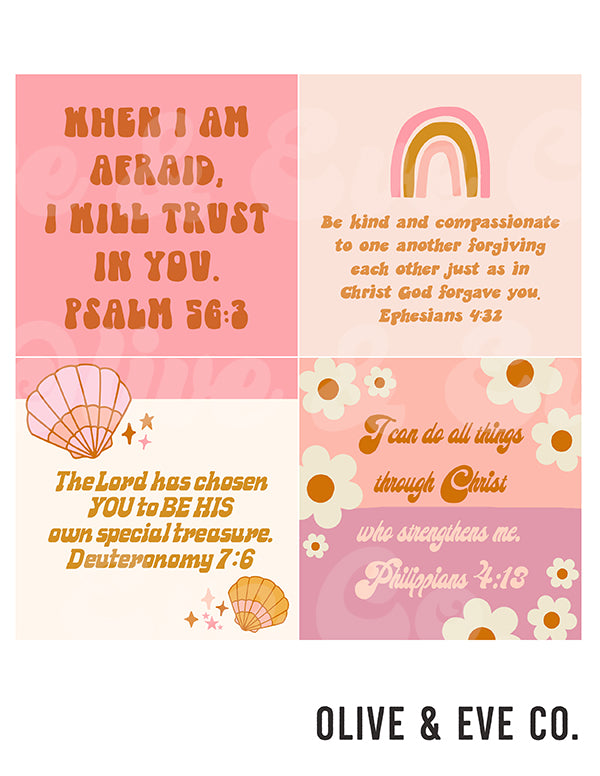 Retro Scripture Cards