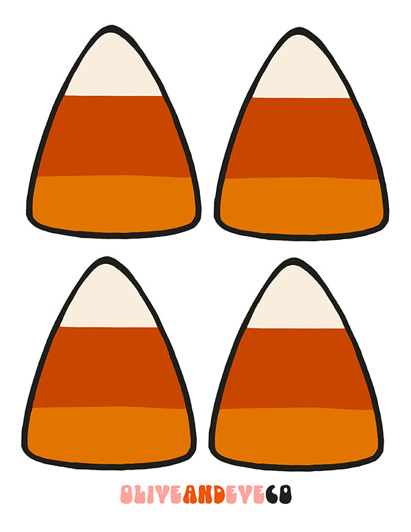 Candy Corn Tags