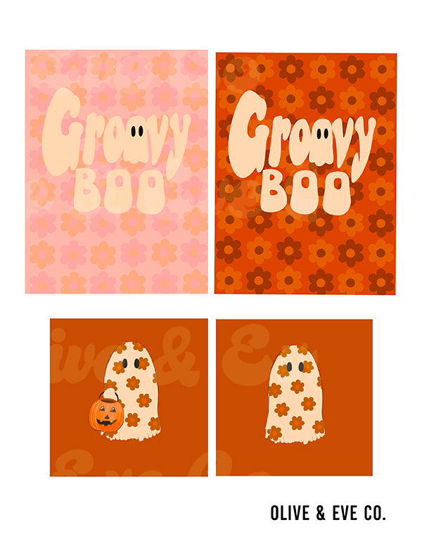 Groovy Halloween Dollhouse Collection