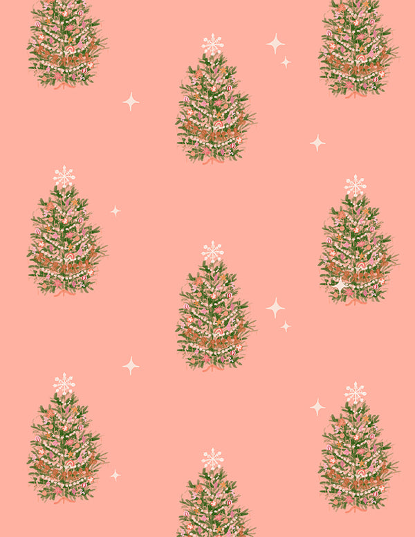 Christmas Dollhouse Wallpaper