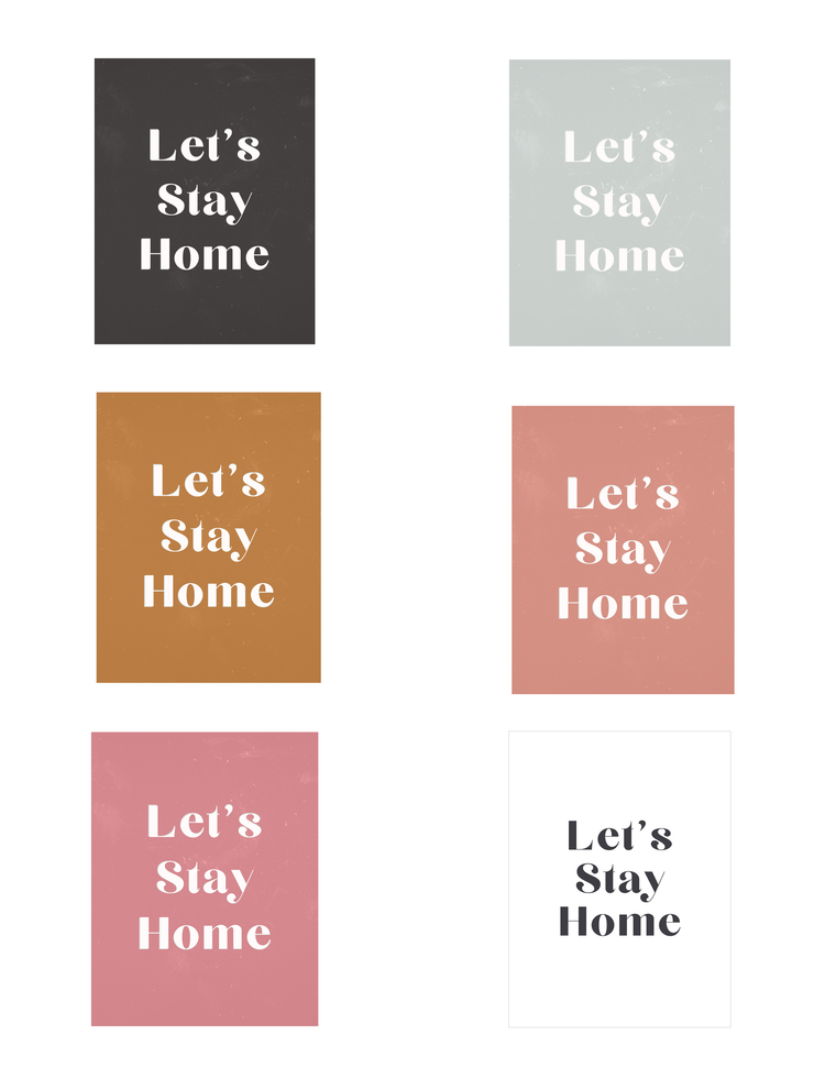 ♡ Let's Stay Home ♡