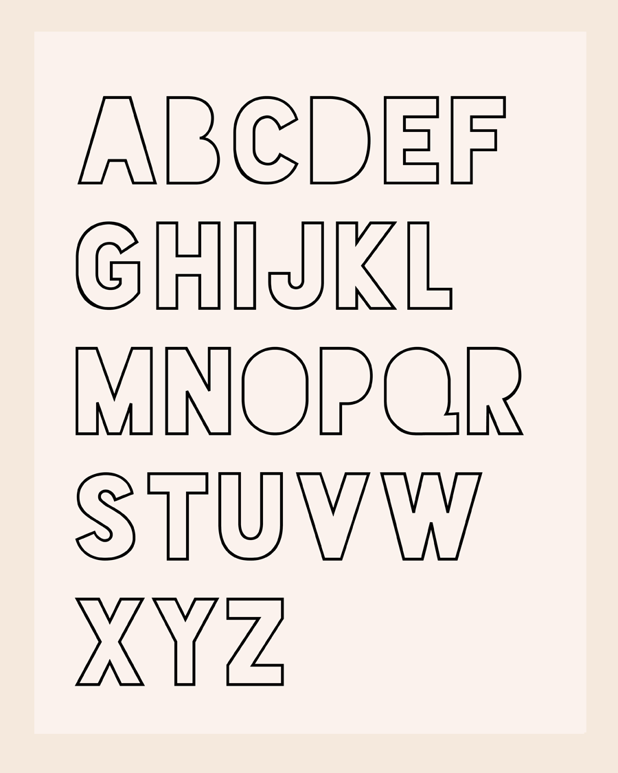 Alphabet Block Letters