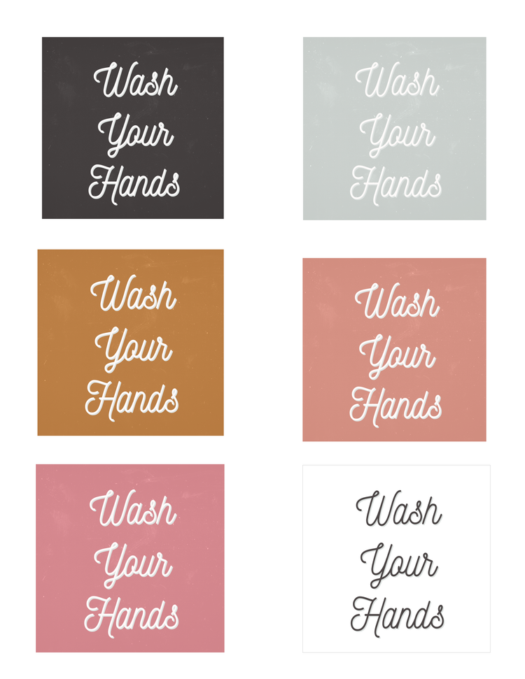 ♡ Wash Your Hands ♡