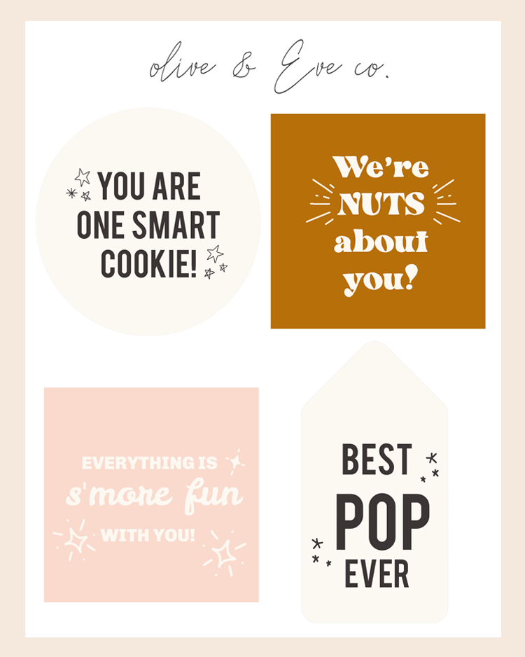 Baked Good Tags // Father's Day Collection ♡